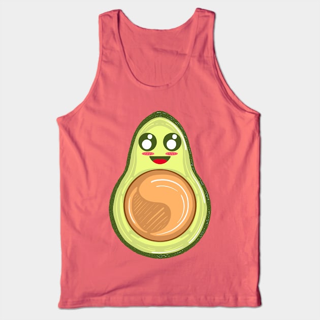 Happy Avocado Tank Top by missmann